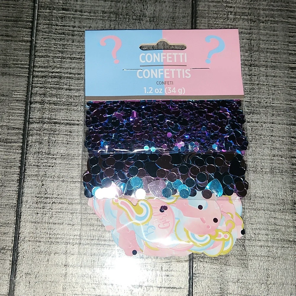 NEW - Gender Reveal Confetti Pack - Blue & Pink